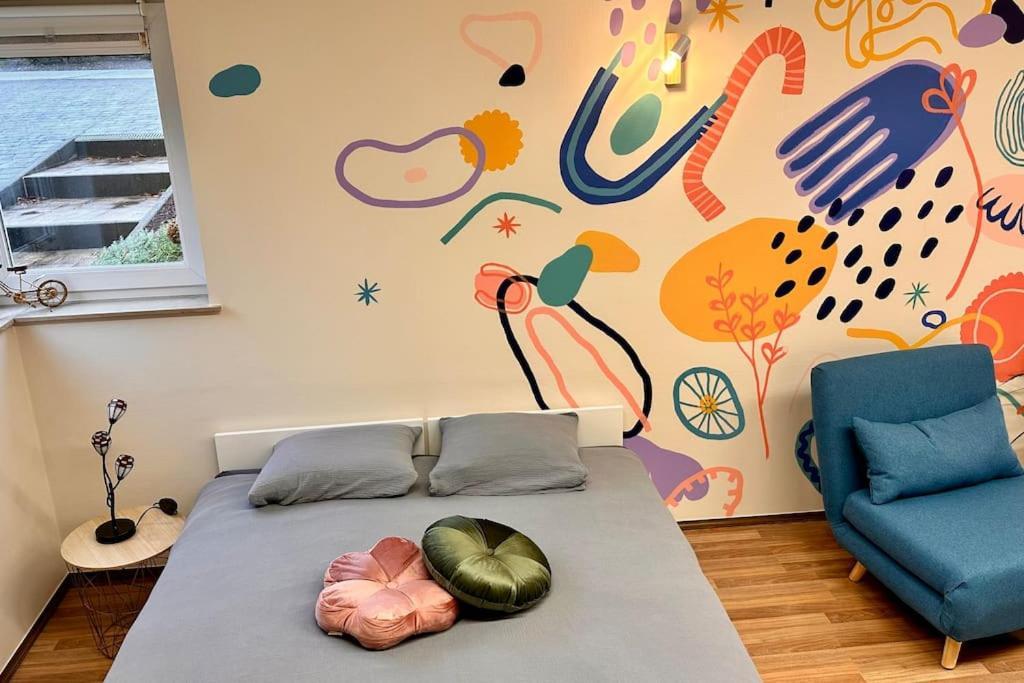 La Fresque D'Heloise - Appartement 1 Chambre 2 Lits Doubles Péruwelz Exteriör bild